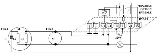 schema di collegamento rvm9le